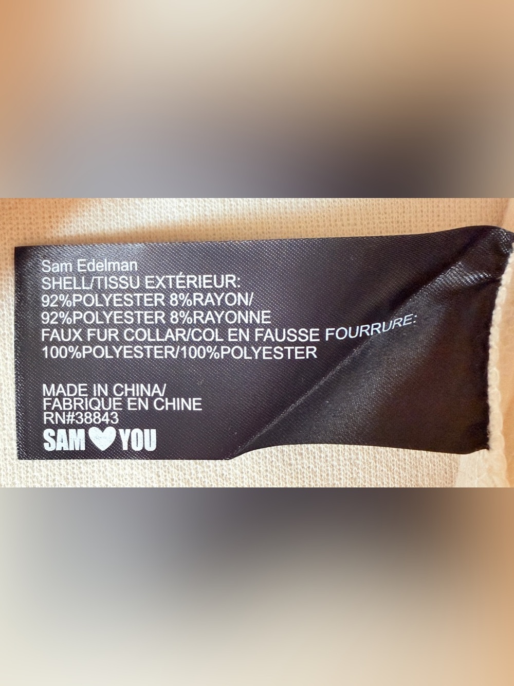 NWT Sam Edelman White Faux Fur Shearling  Collar Trim Short Jacket Cream M - Picture 10 of 14